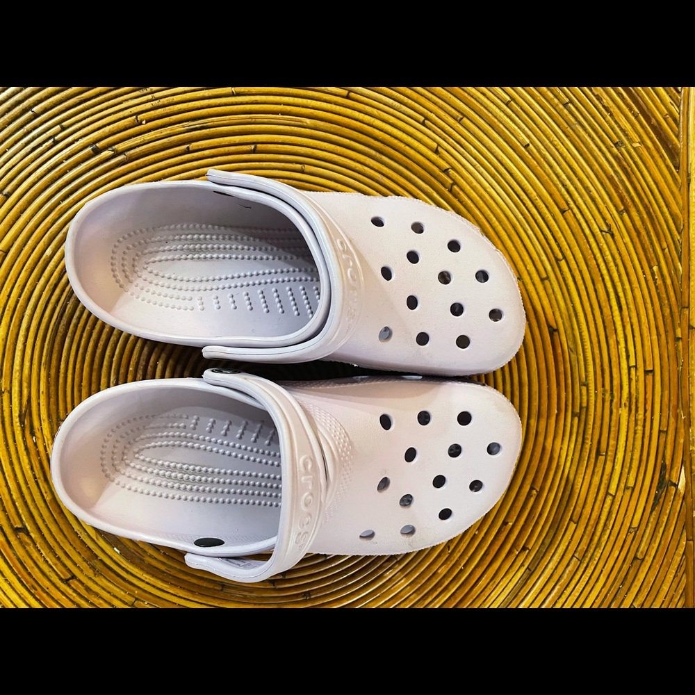 Purple crocs